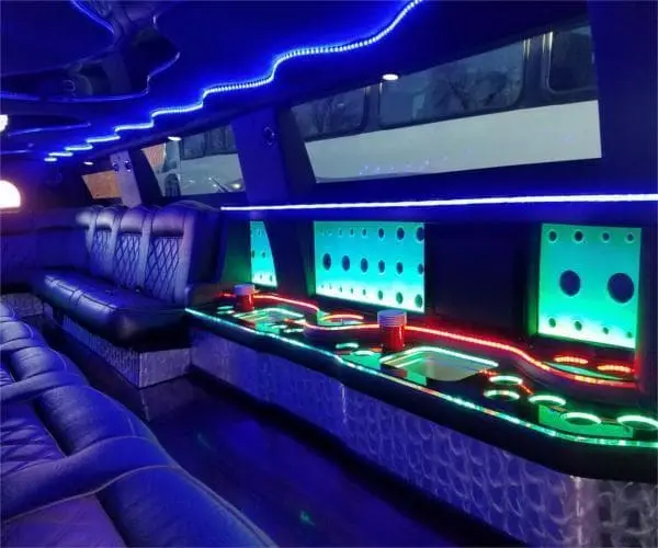 Escalade stretch limo Washington DC for Capitol Hill fine dining