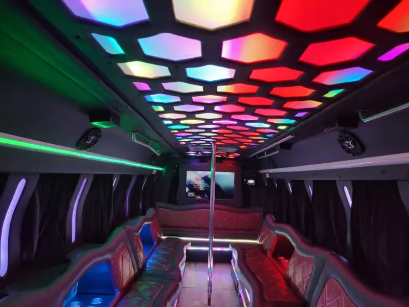 Fireball party bus rental Washington DC for Capitol Hill parties — 23-25 passengers