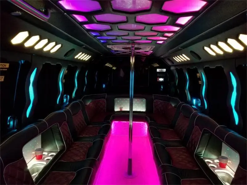 Volcano party bus Washington DC rental for Capitol Hill nightlife — 23-25 passengers