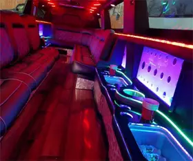 Escalade limousine interior