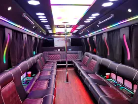 Storm party bus interior