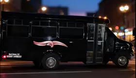 Tornado party bus interior