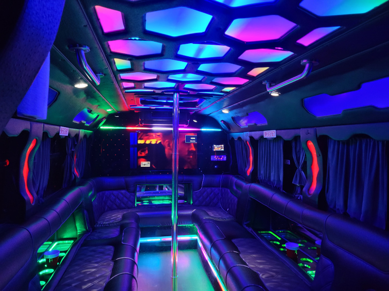 10 Pax Tornado Party Bus — Just Limos party bus rental DC, Baltimore, Northern VA