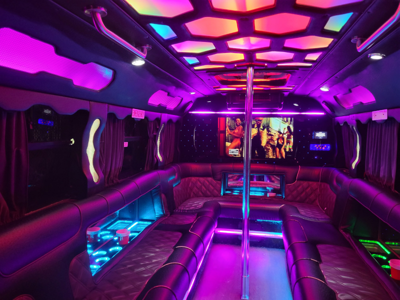 10 Pax Tornado Party Bus — Just Limos party bus rental DC, Baltimore, Northern VA
