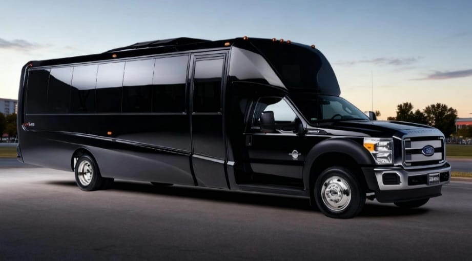 28–30 Pax Tsunami Party Bus — Just Limos party bus rental DC, Baltimore, Northern VA